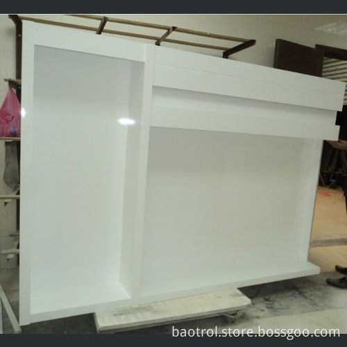 Newest design artificial stone handbag display fixture